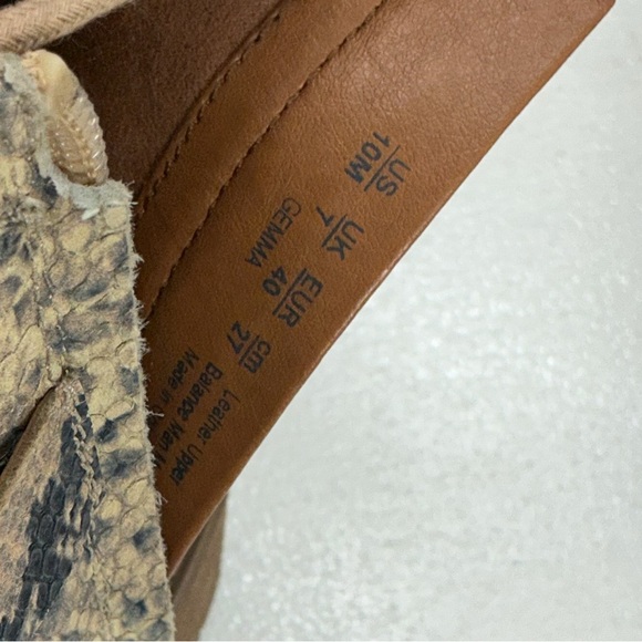 Snakeskin Lace-Up Ankle Boots in new condition - Picture 7 of 7